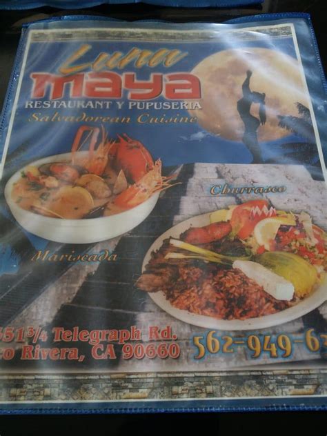 luna maya grill menu